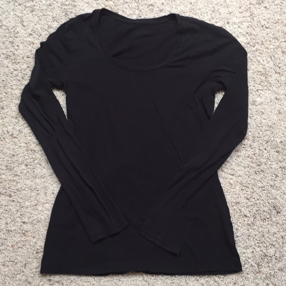 plain black long sleeve shirt womens